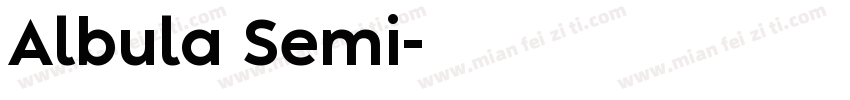 Albula Semi字体转换
